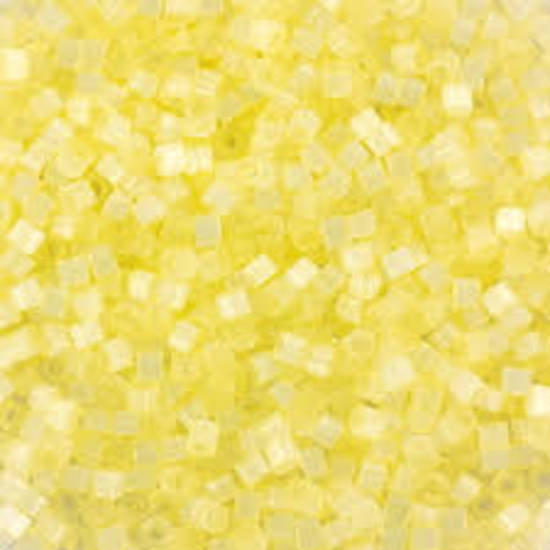 11/0 Miyuki Delica, colour 823 - Light Yellow Silk Satin (7.2 grams)